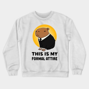 This is my formal attire Capybara suit Crewneck Sweatshirt